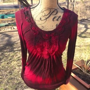 Red Daytrip Long-Sleeved Shirt